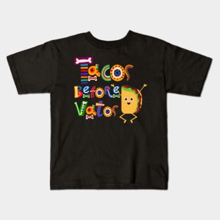 Tacos Before Vatos Kids T-Shirt